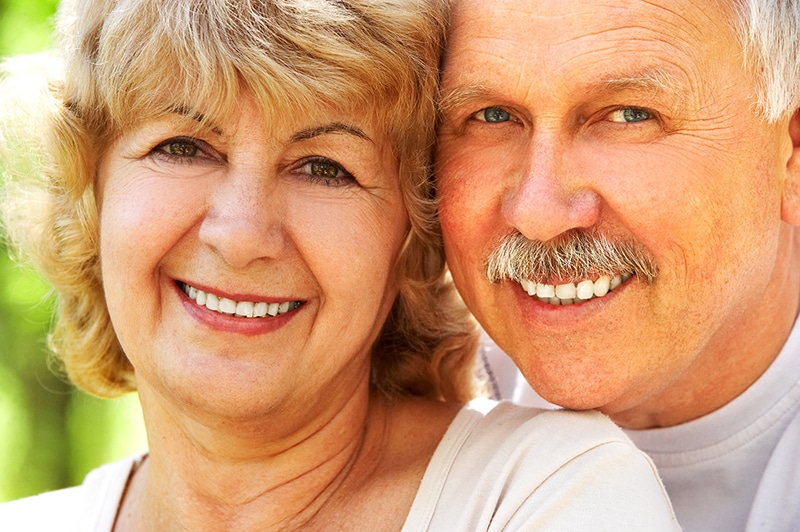 Couple with Dental Implants
